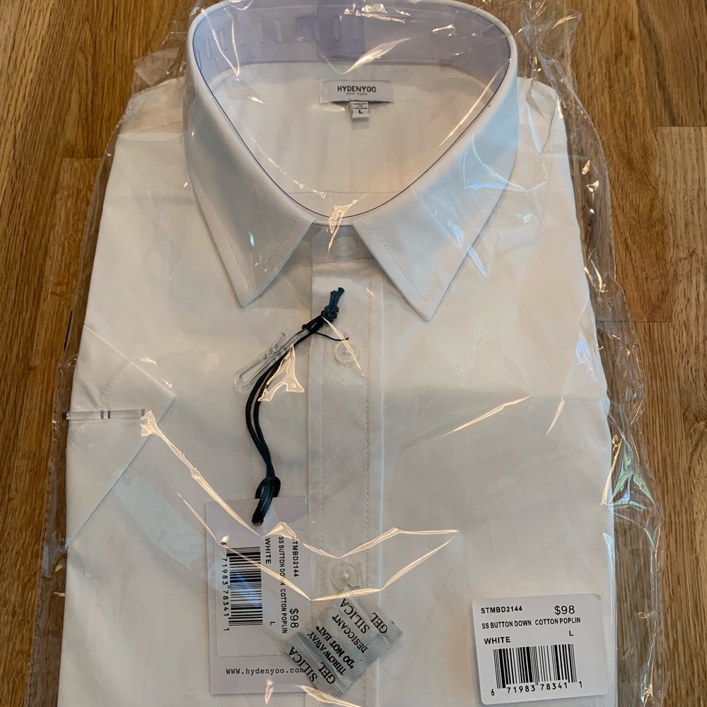 HYDENYOO SS White Dress Shirt